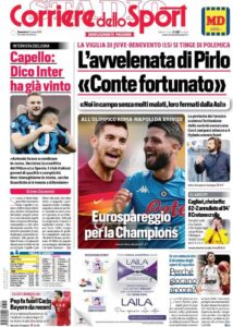 Prima pagina Corriere 21 03 2021