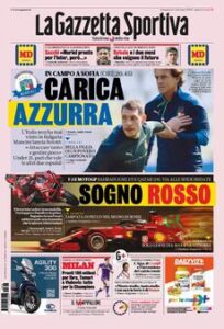 Prima pagina Gazzetta 28 03 2021
