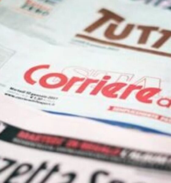 prime pagine giornali