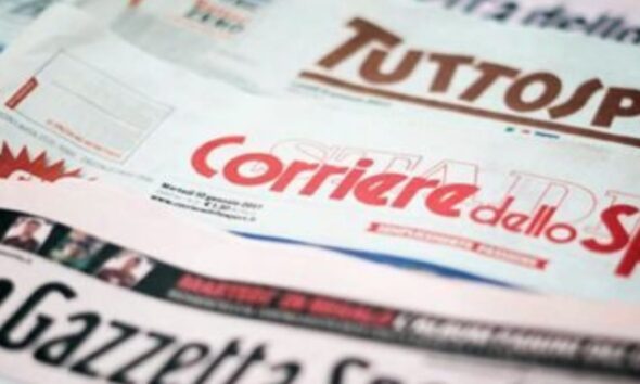 prime pagine giornali