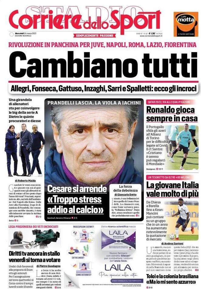 corriere dello sport 2021 03 24 605acab5d1150