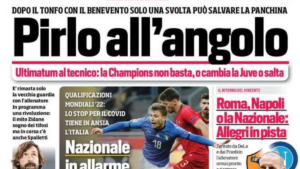 Le prime pagine dei principali quotidiani sportivi – 23 marzo