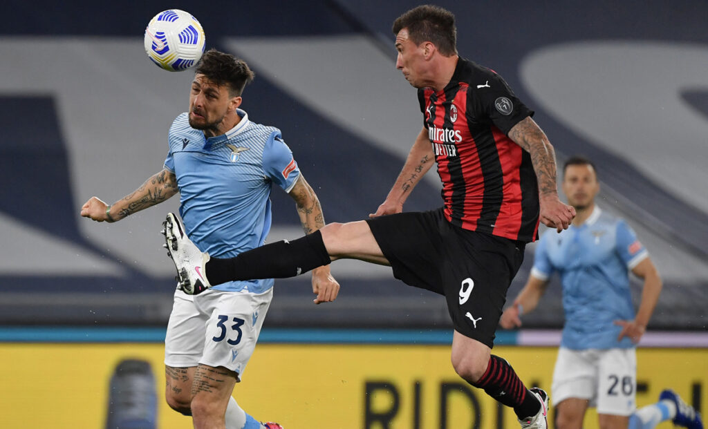 Lazio Milan, Acerbi: «Coi tifosi sarebbe stata perfetto» FOTO 1 Acerbi Mandzukic Lazio Milan