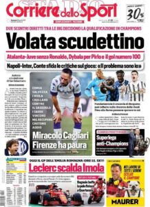 Prima pagina Corriere 18 04 2021