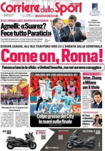 Prima pagina Corriere 29 04 2021