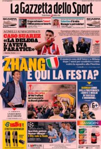 Prima pagina Gazzetta 29 04 2021