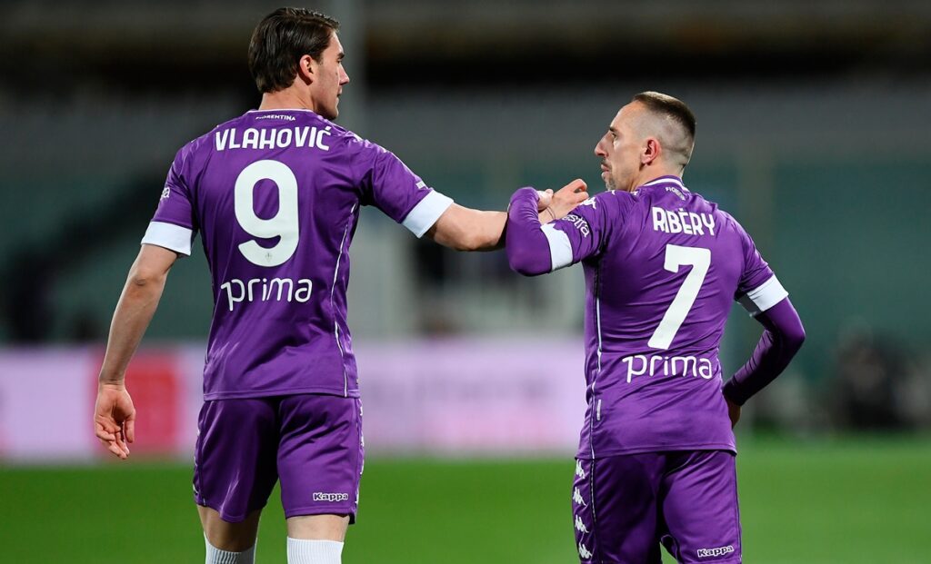 Ribery lascia la Fiorentina: l'annuncio del club viola FOTO 1 Vlahovic Ribery MG5 3628 copy
