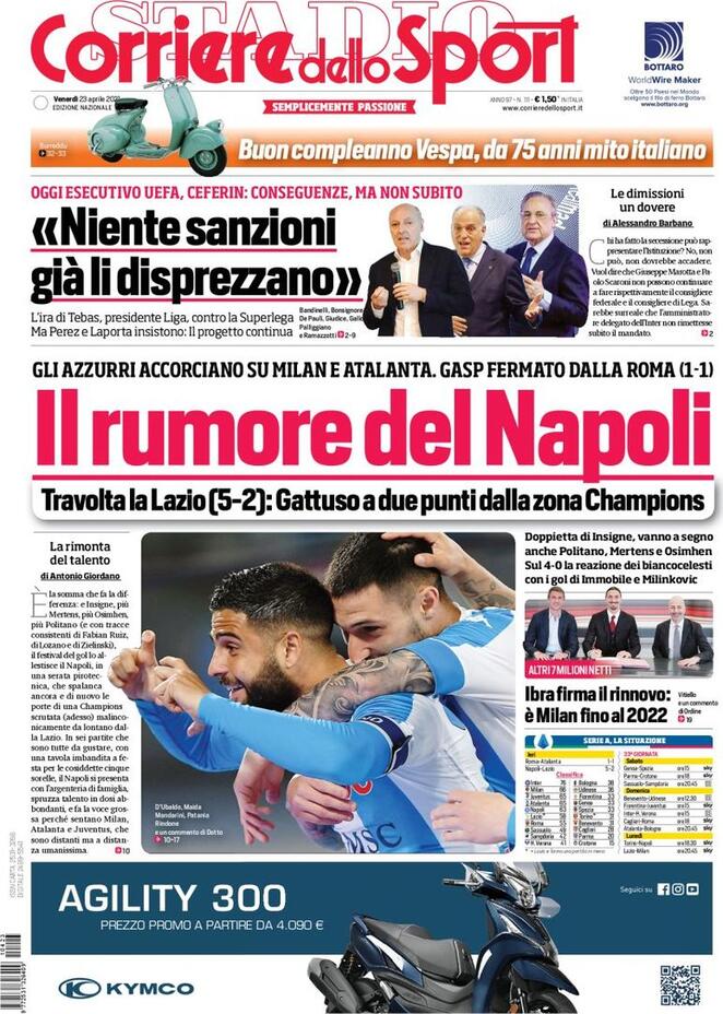 corriere dello sport 2021 04 23 6081fccb6175b