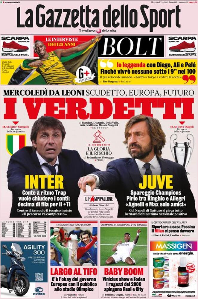 la gazzetta dello sport 2021 04 07 606d307029332