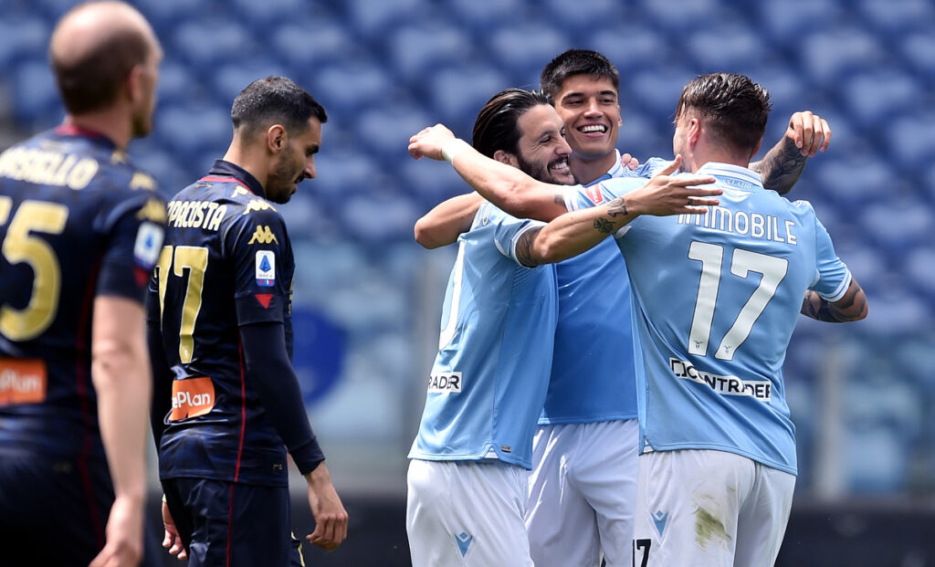 Lazio, un gol segnato nelle ultime 5 di Serie A. Sarri vuole invertire il trend 1 Esultanza Lazio