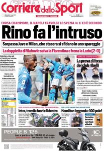 Prima pagina Corriere 09 05 2021