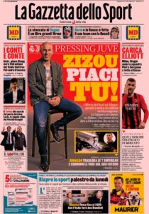Prima pagina Gazzetta 18 05 2021