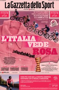 Prima pagina Gazzetta 8 05 2021