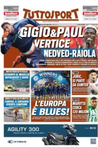 Prima pagina TuttoSport 30 05 2021