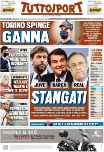 Prima pagina TuttoSport 8 05 2021