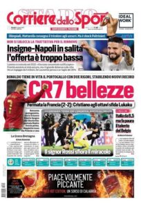 Prima pagina Corriere 24 06 2021