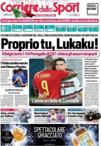 Prima pagina Corriere 28 06 2021