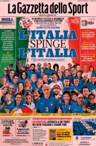 Prima pagina Gazzetta 26 06 2021