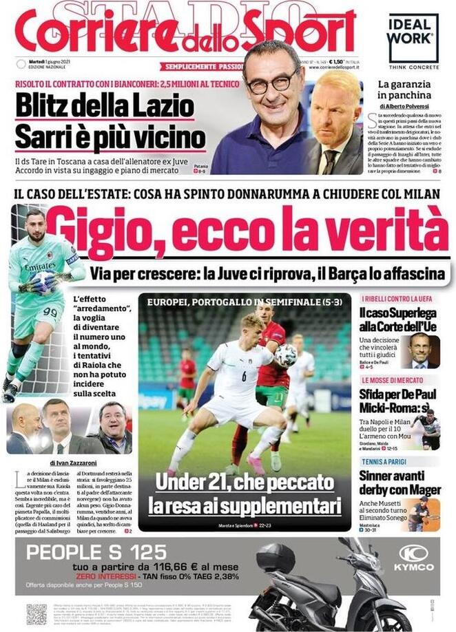 corriere dello sport 2021 06 01 60b5b3e26ff63