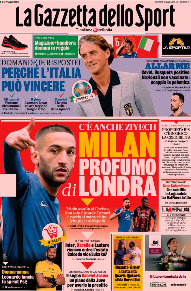 la gazzetta dello sport 2021 06 08 60beeec450861