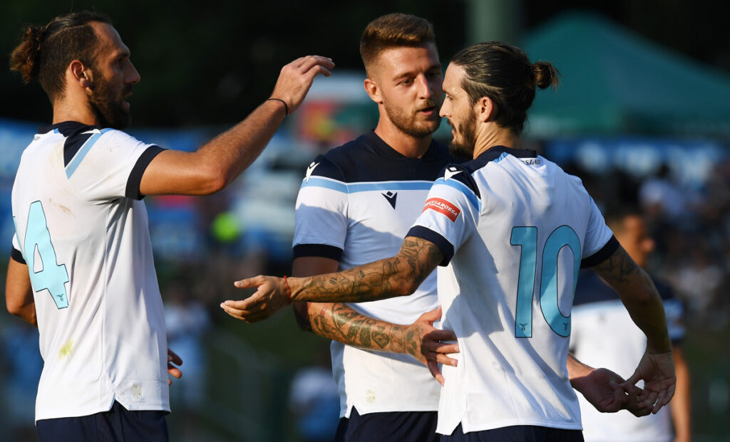 La Lazio e il conto alla rovescia in vista dell'Empoli: «-4» FOTO 1 Lazio Muriqi Milinkovic Savic Luis Alberto