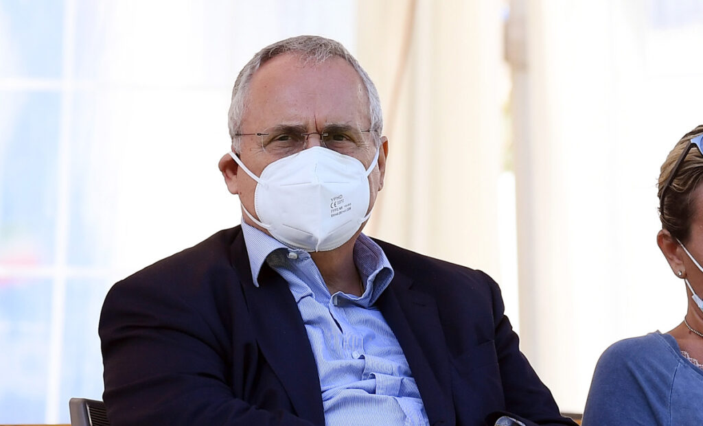 In 7 via dalla cena prima del discorso di Lotito: il presidente non ci sta 1 Lotito
