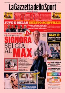 Prima pagina Gazzetta 15 07 2021