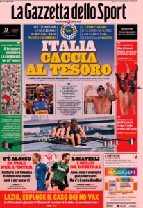 Prima pagina Gazzetta 24 07 2021
