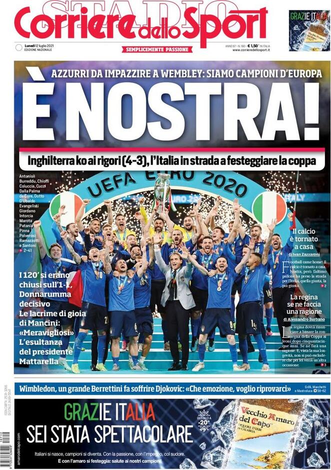 corriere dello sport 12 luglio