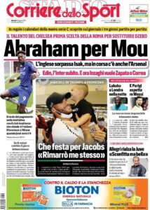 Prima pagina Corriere 10 08 2021