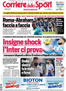 Prima pagina Corriere 12 08 2021