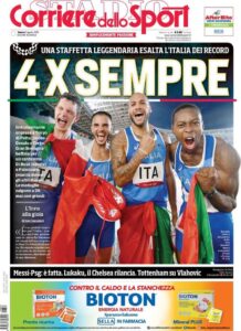 Prima pagina Corriere 7 08 2021