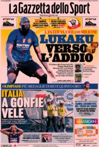 Prima pagina Gazzetta 04 08 2021