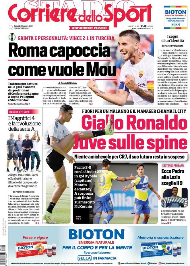 corriere dello sport 2021 08 20 611ed7c996ec3