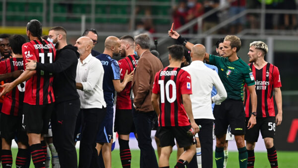 Espulsione Sarri Milan Lazio