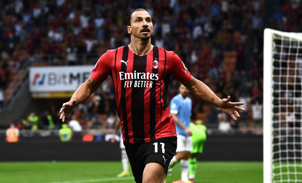 La Roma cade col Milan, Lazio a -1 1 Ibrahimovic
