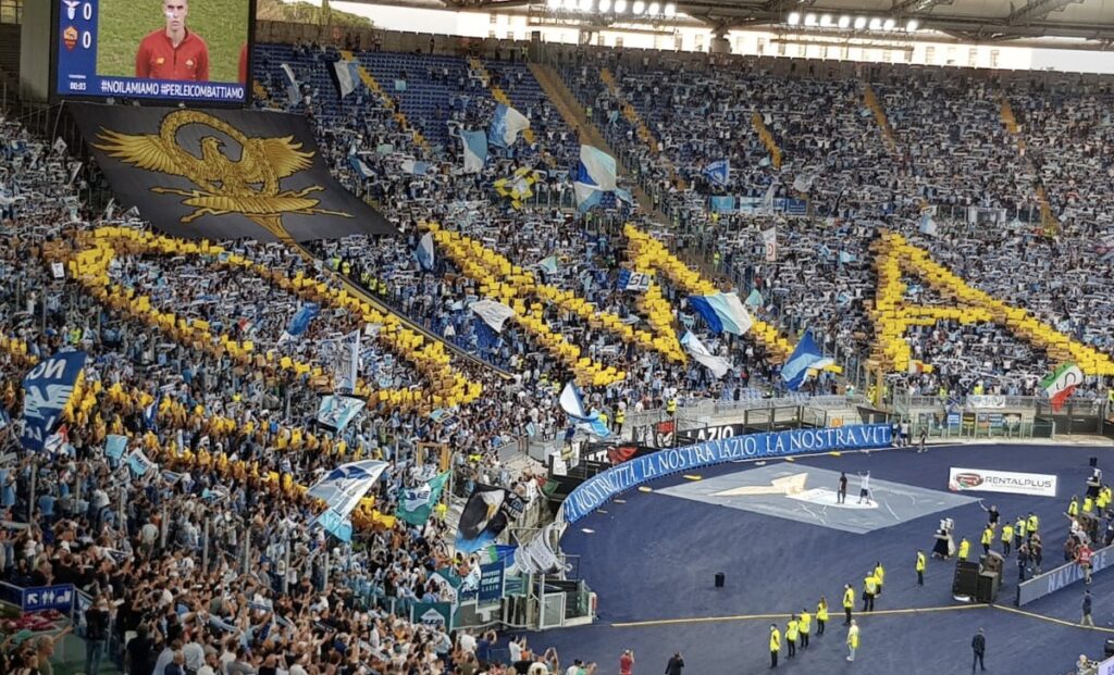 Lazio Roma, l'imponente scenografia della Nord - FOTO 1 WhatsApp Image 2021 09 26 at 18.09.11