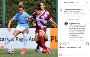Screenshot 2021 10 09 at 19 04 36 S S Lazio su Instagram ⏹ Full time La LazioWomen passa in vantaggio con Andersen poi v...