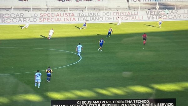 Verona Lazio problema tecnico DAZN