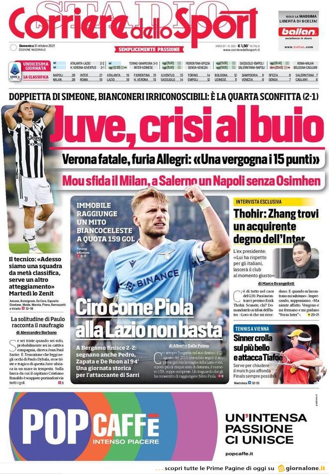 corriere dello sport 2021 10 31 617e2894b7675