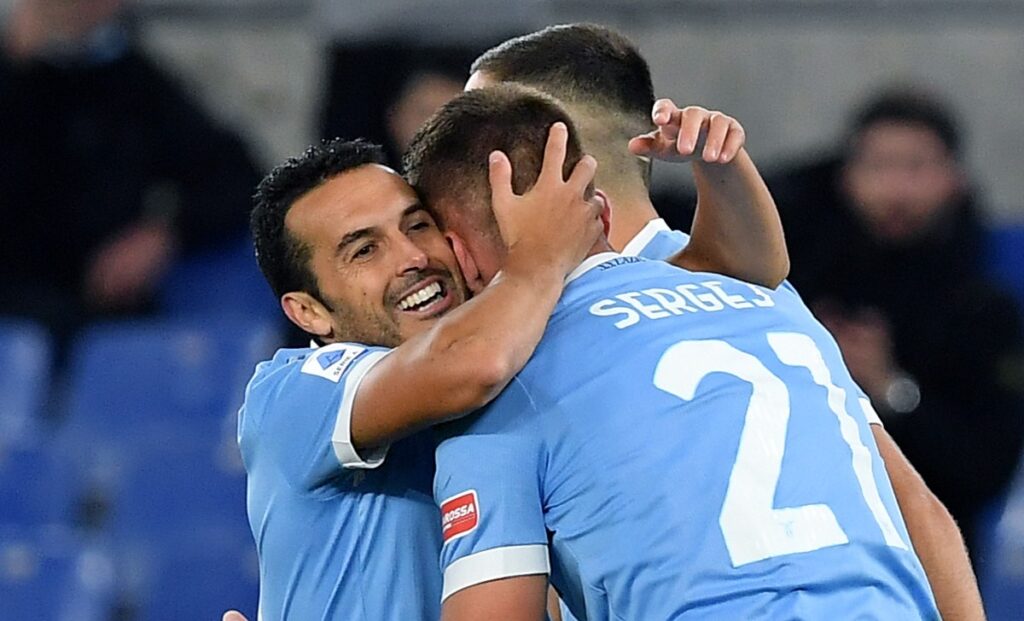 Pagelle Lazio-Fiorentina: la notte di Pedro, Luis Alberto troppo nervoso 1 esukt gol Pedro AS1 5434 1