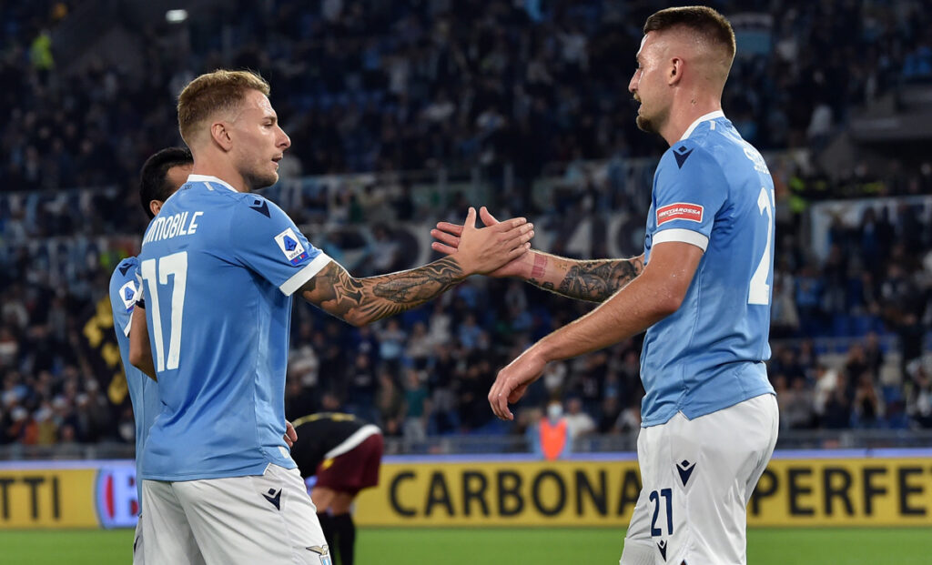 Lazio, quanti gol! Sarri cerca l'equilibrio tra attacco e difesa 1 Immobile Milinkovic