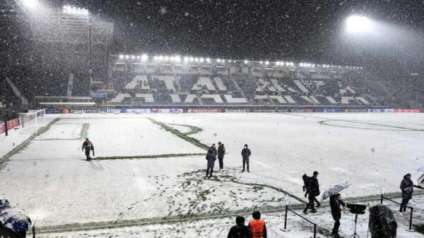 Atalanta stadio gewiss innevato