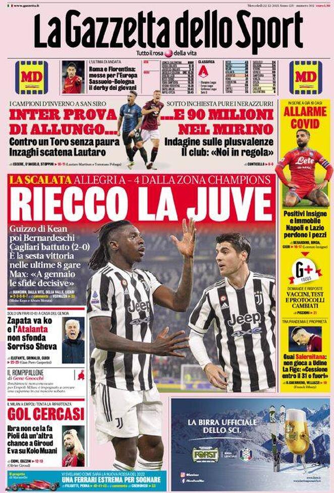 la gazzetta dello sport 2021 12 22 61c2694861dfd