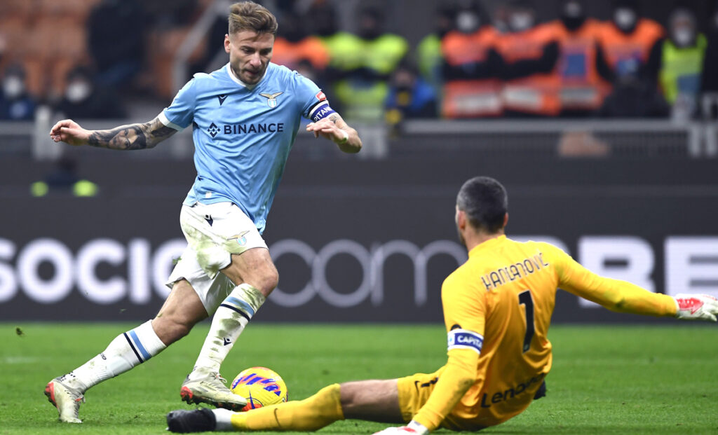 Handanovic Lazio, Marotta: «Noi vorremmo tenerlo» 1 Immobile Handanovic Inter Lazio