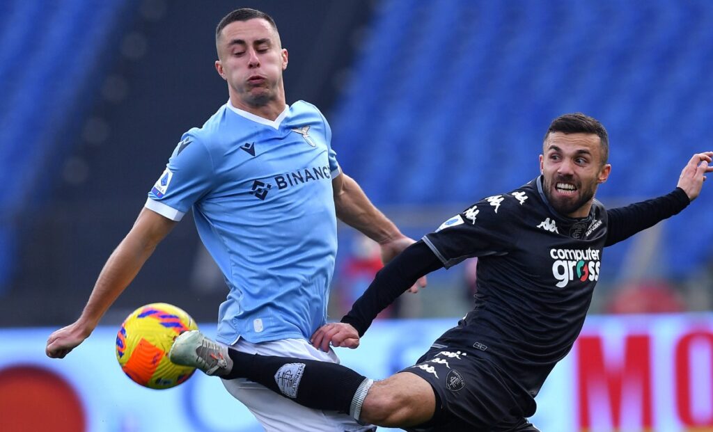 Di Francesco: «Sono cresciuto con i colori della Roma. Contro la Lazio...» 1 Marusic Di Francesco AS1 9379