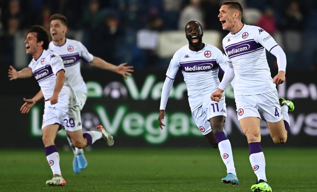 Coppa Italia, gara all'ultimo respiro a Bergamo: la Fiorentina batte l'Atalante 1 Fiorentina