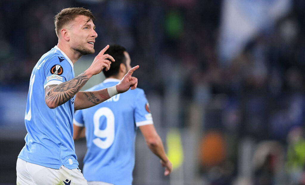 Immobile sfida Vlahovic: a Cagliari per le reti del sorpasso 1 Immobile esultanza
