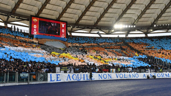 Lazio coreografia tifosi curva nord
