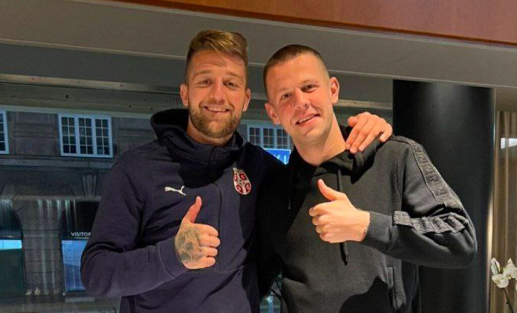 Vavro riabbraccia Milinkovic: «Buona fortuna per il resto della stagione» 1 Milinkovic Savic Vavro